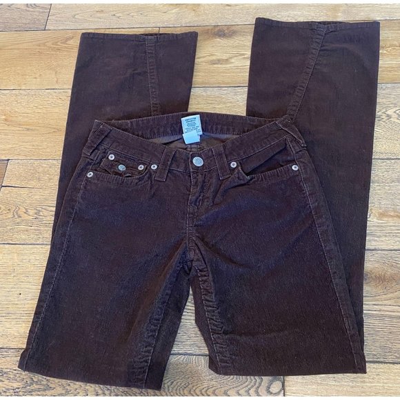 True Religion Corduroy Joey Jeans Pants Brown 28 - Picture 2 of 9